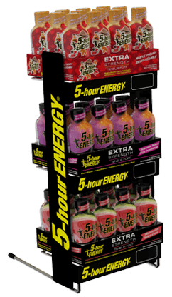 Canada 3-Tier Universal Rack with Maple Syrup and Hawaiian Breeze flavored Extra Strength 5-hour ENERGY®
