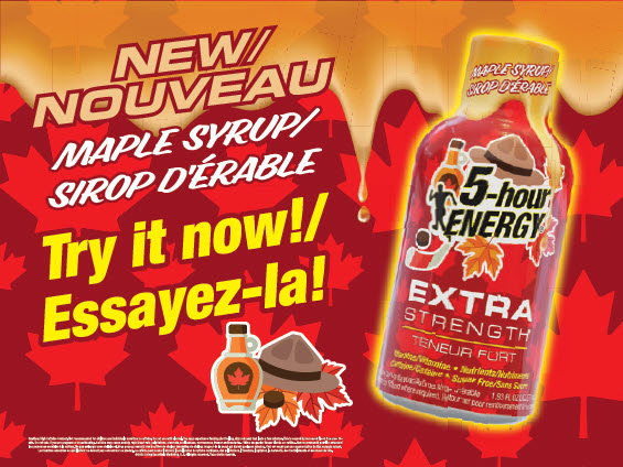 Maple Syrup flavor Extra Strength 5-hour ENERGY® promo poster